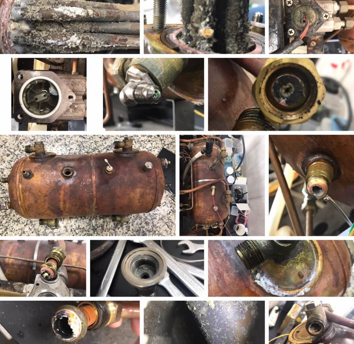 LaMarzocco 營業用商用半自動咖啡機 回廠拆解大保養酸洗清潔